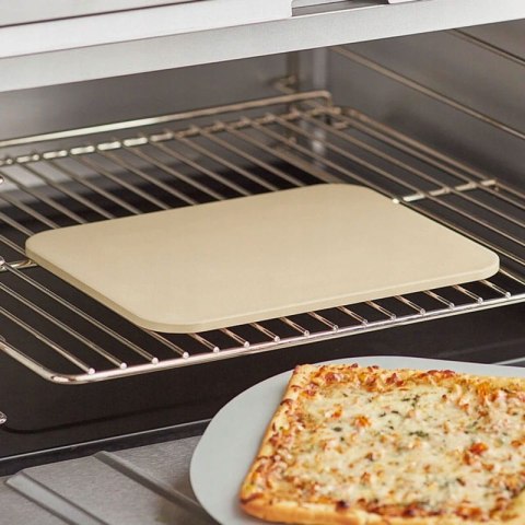 KAMIEŃ DO PIZZY 38 x 30 cm ZE STOJAKIEM BRUNBESTE BB-2929