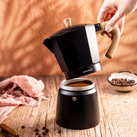 KAWIARKA ESPRESSO KAFETERKA CIŚNIENIOWA KINGHOFF 600ML / 12 FILIŻANEK KH-1888