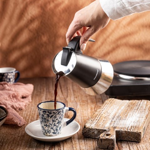 KAWIARKA ESPRESSO KAFETERKA CIŚNIENIOWA KLAUSBERG 200ML (3 FILIŻANKI) KB-7844