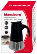 KAWIARKA ESPRESSO KAFETERKA CIŚNIENIOWA KLAUSBERG 200ML (3 FILIŻANKI) KB-7844