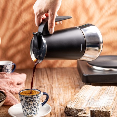 KAWIARKA ESPRESSO KAFETERKA CIŚNIENIOWA KLAUSBERG 600ML (12 FILIŻANKI) KB-7847