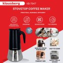 KAWIARKA ESPRESSO KAFETERKA CIŚNIENIOWA KLAUSBERG 600ML (12 FILIŻANKI) KB-7847
