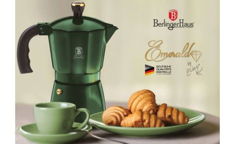 KAWIARKA / ZAPARZACZ DO KAWY 6 FILIŻANEK 300ml BERLINGER HAUS EMERALD BH-6386