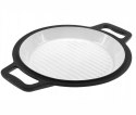 KOCIOŁEK ŻELIWNY MYŚLIWSKI 11L EMALIOWANY Z PATELNIĄ GRILLOWĄ ROSSNER MK-206
