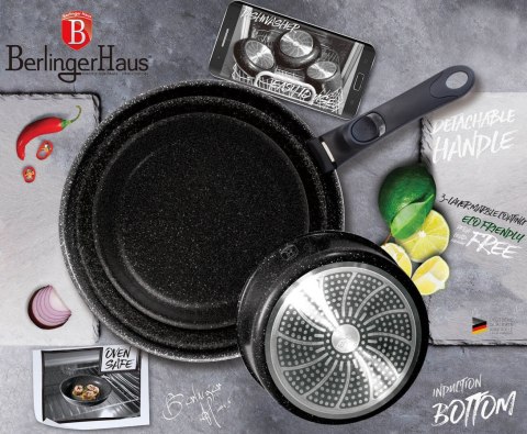 KOMPLET GARNKÓW 12-ele CLICK & COOK BERLINGER HAUS METALLIC LINE BURGUNDY BH-1674