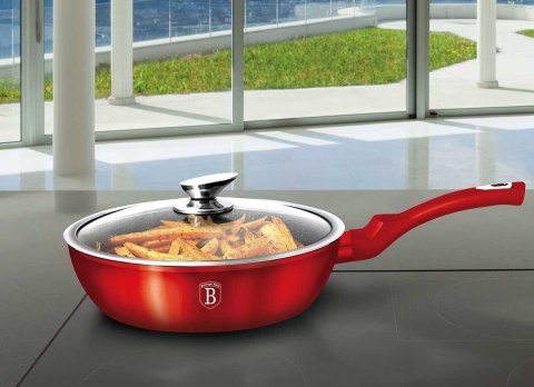 KOMPLET GARNKÓW 3-ele 24cm BERLINGER HAUS METALLIC BURGUNDY LINE BH-6779