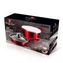 KOMPLET GARNKÓW 3-ele 24cm BERLINGER HAUS METALLIC BURGUNDY LINE BH-6779