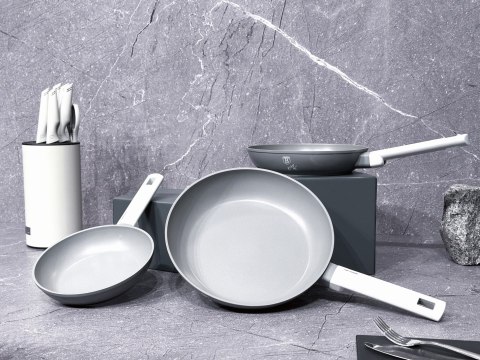 KOMPLET PATELNI Z POWŁOKĄ TYTANOWĄ 20/24/28CM 3-ELE BERLINGER HAUS ASPEN BH-7075