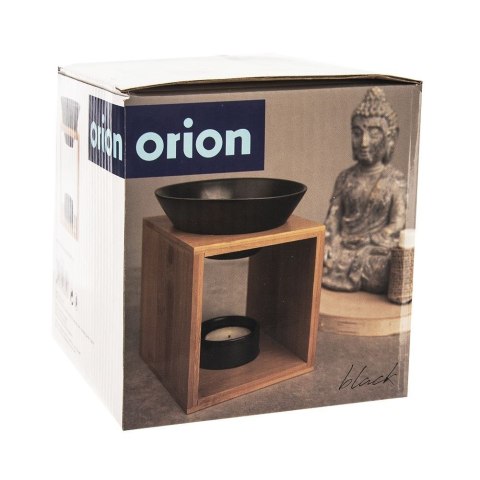 Kominek zapachowy bambusowy porcelanowy czarny BLACK 12x11x14cm ORION 822254