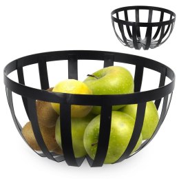 KOSZYK KOSZ NA OWOCE WARZYWA METALOWY CZARNY EXCELLENT HOUSEWARE 229029