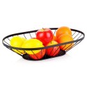 KOSZYK KOSZ NA OWOCE WARZYWA METALOWY CZARNY MISTY 40,5X25,5 CM NAVA 10-100-032