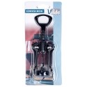 Korkociąg do wina otwieracz do butelek wina metalowy czarny 16cm VILDE 259686