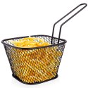 Koszyk na frytki do serwowania frytek metalowy czarny 20x8.5x12.5cm HIT 139249