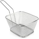 Koszyk na frytki do serwowania frytek metalowy srebrny 14x12x7cm HIT 139274