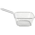 Koszyk na frytki do serwowania frytek metalowy srebrny 14x12x7cm HIT 139274