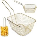 Koszyk na frytki do serwowania frytek metalowy złoty 24x10.5x13cm EXCELLENT HOUSEWARE 139305