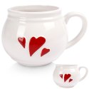 Kubek ceramiczny do kawy herbaty SERCE duży 430 ml ORION 129432