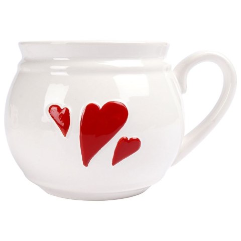 Kubek ceramiczny do kawy herbaty SERCE duży 800 ml ORION 129433