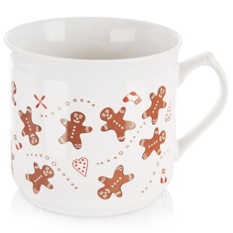 Kubek ceramiczny do kawy herbaty biały duży PIERNICZEK 700 ml ORION 129467