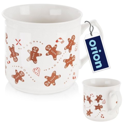 Kubek ceramiczny do kawy herbaty biały duży PIERNICZEK 700 ml ORION 129467