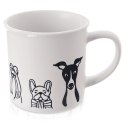 Kubek ceramiczny do kawy herbaty biały psy duży 500 ml ORION 129631
