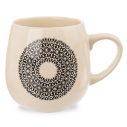 Kubek ceramiczny do kawy herbaty duży 600ml biały MANDALA ORION 128808