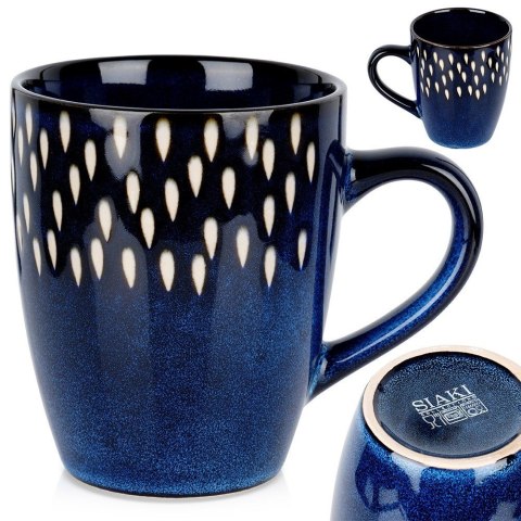 Kubek ceramiczny do kawy herbaty granatowy 350 ml SIAKI COLLECTION 139709