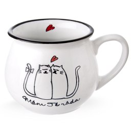 Kubek ceramiczny do kawy herbaty koty 300 ml ORION 128842