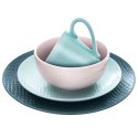 Kubek ceramiczny do kawy herbaty zielony RELIEF duży 390 ml ORION 128833