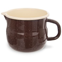 Kubek emaliowany do kawy herbaty brązowy retro BROWN 1,2L ORION 113163
