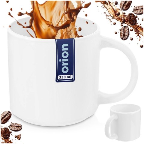 Kubek porcelanowy do kawy herbaty biały MONA 330 ml ORION 129629
