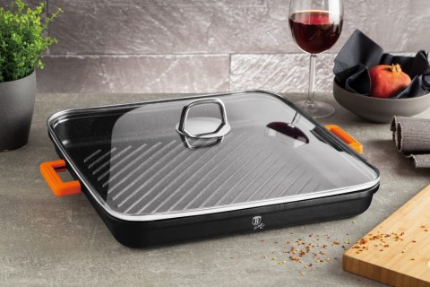 KWADRATOWA PATELNIA GRILLOWA 34x34cm BERLINGER HAUS GRANIT DIAMOND BH-1441