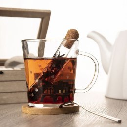 Kubek z zaparzaczem szklany 400 ml 3 ele. ORION 128884