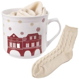 Kubek ze skarpetkami ceramiczny duży 500 ml 2 ele. ORION 128828