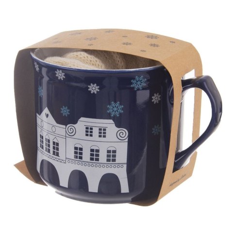 Kubek ze skarpetkami ceramiczny duży 500 ml 2 ele. ORION 128829