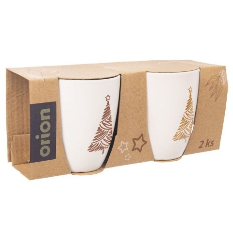 Kubki ceramiczne do kawy herbaty 140 ml zestaw kubków 2 sztuki ORION 128818