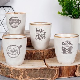 Kubki ceramiczne do kawy herbaty 160 ml zestaw kubków 4 sztuki EXCELLENT HOUSEWARE 139358