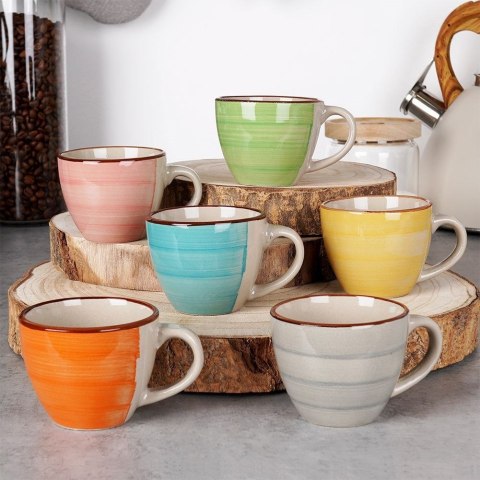 Kubki ceramiczne do kawy herbaty małe mini 90 ml zestaw kubków 6 sztuk EXCELLENT HOUSEWARE 124318