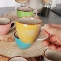 Kubki ceramiczne do kawy herbaty małe mini 90 ml zestaw kubków 6 sztuk EXCELLENT HOUSEWARE 124318