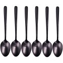 ŁYŻECZKI DO HERBATY KOMPLET ŁYŻECZEK ZESTAW 6 SZT SZTUĆCE CZARNE POŁYSK EXCELLENT HOUSEWARE 139006