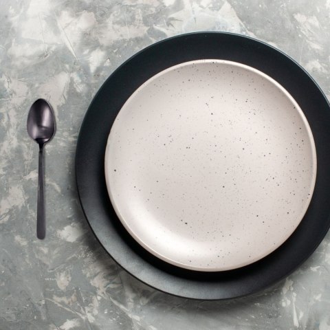 ŁYŻECZKI DO HERBATY KOMPLET ŁYŻECZEK ZESTAW 6 SZT SZTUĆCE CZARNE POŁYSK EXCELLENT HOUSEWARE 139006