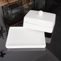 MASELNICZKA CERAMICZNA BIAŁA MASELNICA POJEMNIK NA MASŁO SERCE ORION 128901