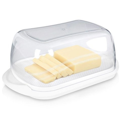 MASELNICZKA PLASTIKOWA PRZEZROCZYSTA MASELNICA POJEMNIK NA MASŁO EXCELLENT HOUSEWARE 139306