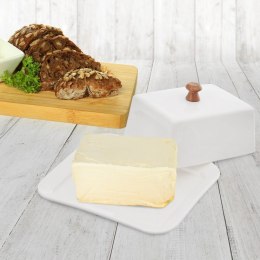 MASELNICZKA PORCELANOWA MASELNICA BIAŁA POJEMNIK NA MASŁO WHITELINE ORION 127143