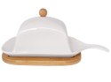 MASELNICZKA PORCELANOWA Z DREWNIANĄ PODSTAWĄ KONIGHOFFER KG-0616