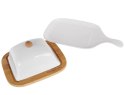 MASELNICZKA PORCELANOWA Z DREWNIANĄ PODSTAWĄ KONIGHOFFER KG-0616