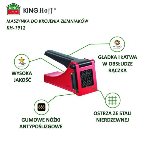 MASZYNKA DO KROJENIA ZIEMNIAKÓW FRYTEK KINGHOFF KH-1912