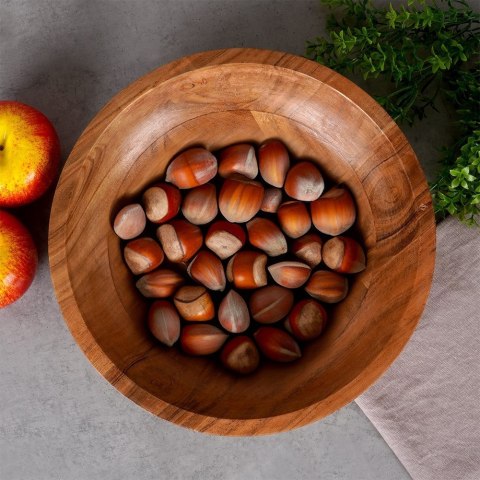 MISKA DREWNIANA DO SERWOWANIA PRZEKĄSEK CHIPSÓW 28CM 1.5L VILDE 259653