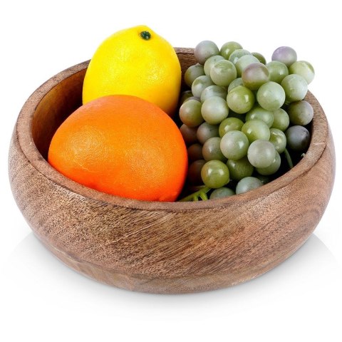 MISKA DREWNIANA DO SERWOWANIA PRZEKĄSEK CHIPSÓW KOSZYK NA OWOCE MANGO 18.5CM 900ML ORION 120285