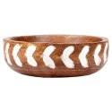 MISKA DREWNIANA DO SERWOWANIA PRZEKĄSEK SAŁATEK NA OWOCE 20CM 850ML VILDE 259688